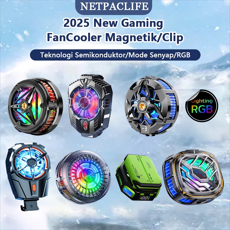 Fancooler X52/X18/X103 Funcooler Pendingin Cooling Fan RGB 3000mAh Battery Gaming Original
