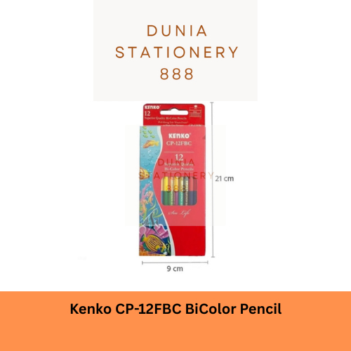 

Pensil Warna KENKO 12 warna ( total 24 warna dengan 2 sisi ) Pensil warna 24 warna CP-12FBC