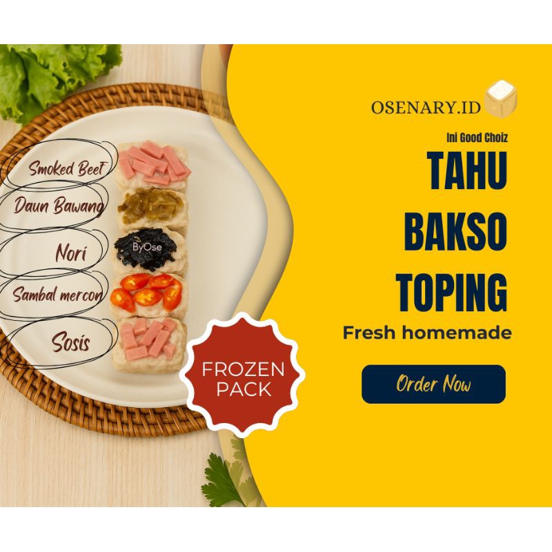 

Tahu Bakso Toping Fresh Homemade