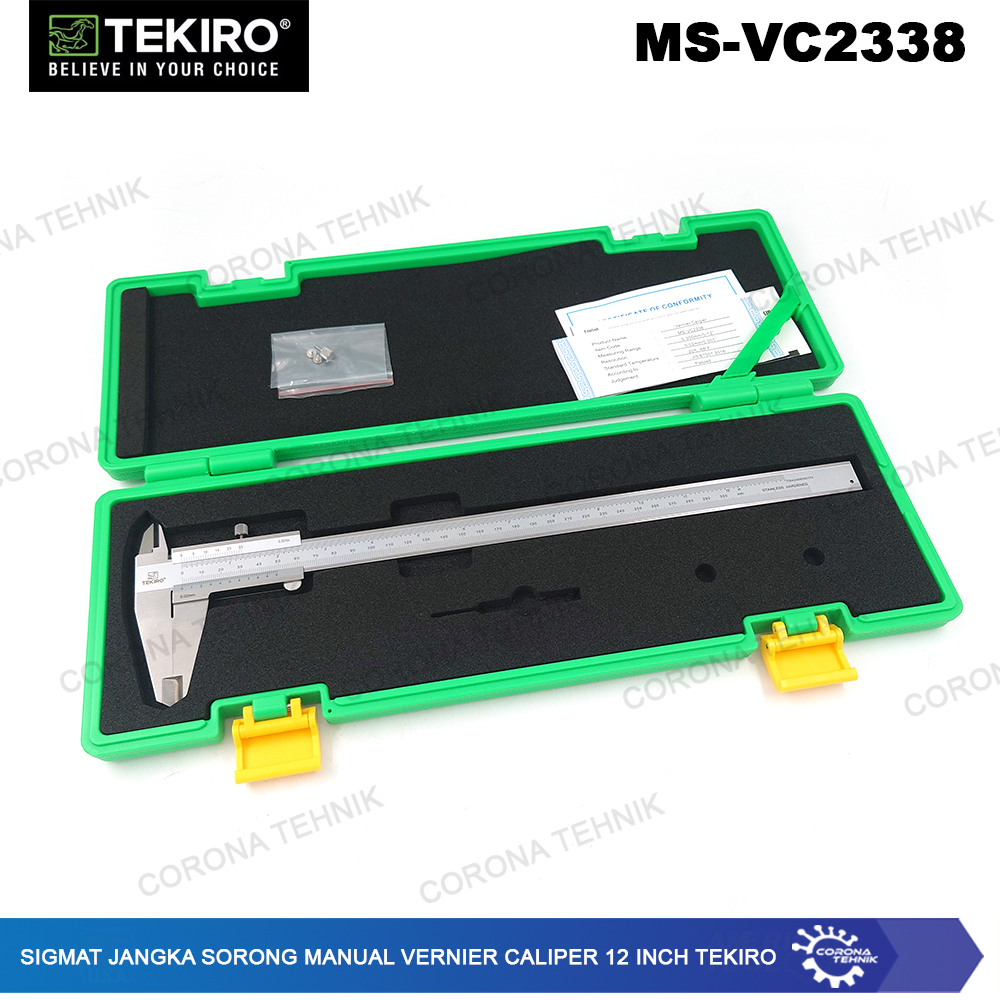 Manual Vernier Caliper 12 Inch Tekiro Sigmat Jangka Sorong