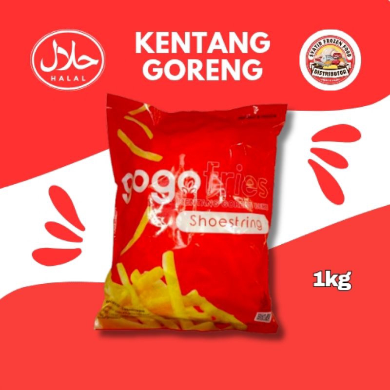 

GOGO - SHOESTRING FRENCH FRIES KENTANG GORENG 1KG