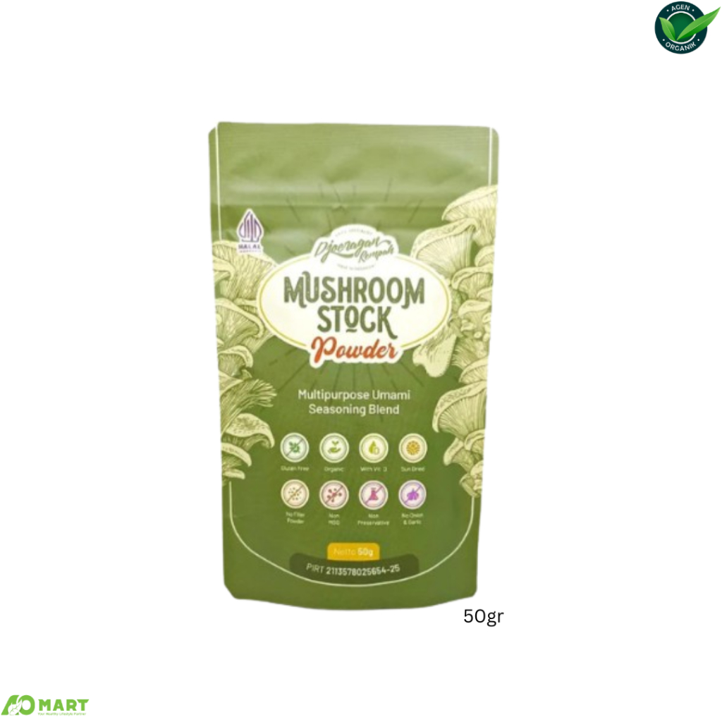 

Kaldu Jamur Organik Djoeragan Rempah 50gr