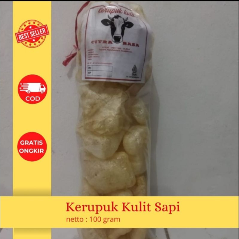 

Dorokdok Kerupuk Kulit Sapi Asli 100 gr