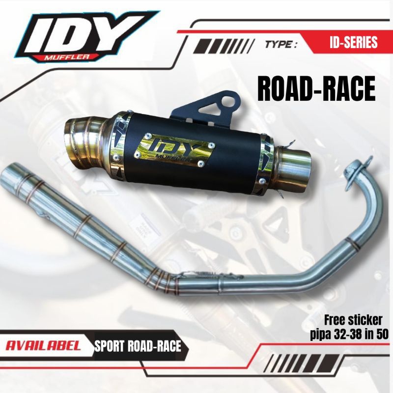 Knalpot mx Sonic GTR satria fu Road-race underbone-idy Muffler original