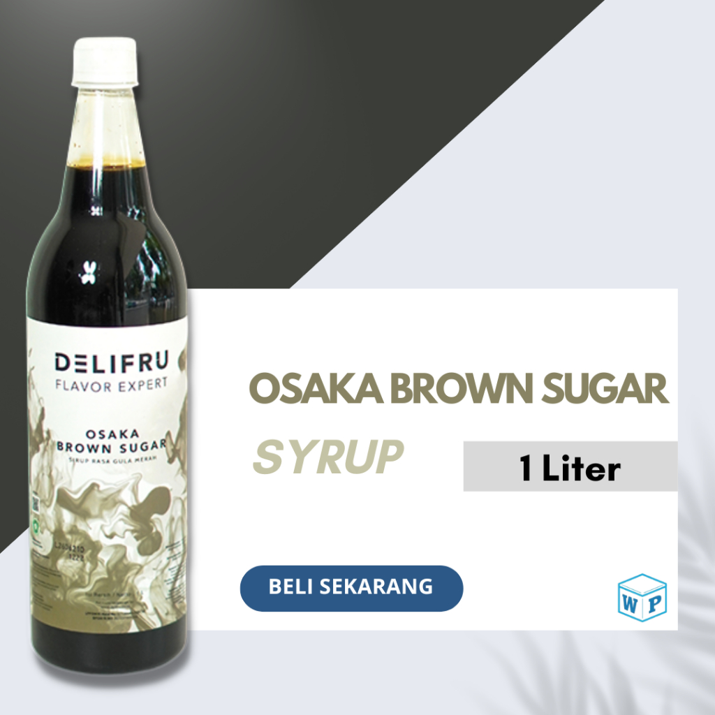 

Delifru Syrup Osaka Brown Sugar 1 Liter - Sirup Osaka Brown Sugar Premium