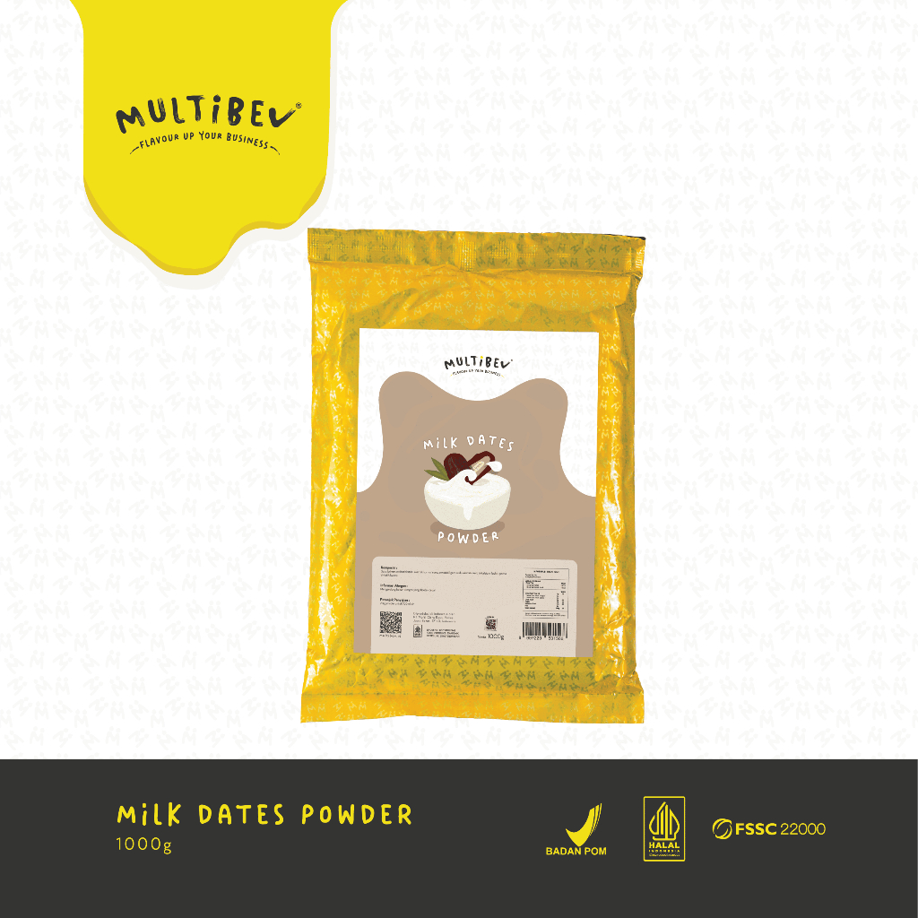 

Multibev Bubuk Susu Kurma, Sirup/Bubuk Halal Minuman Kekinian Kafe dan Restoran
