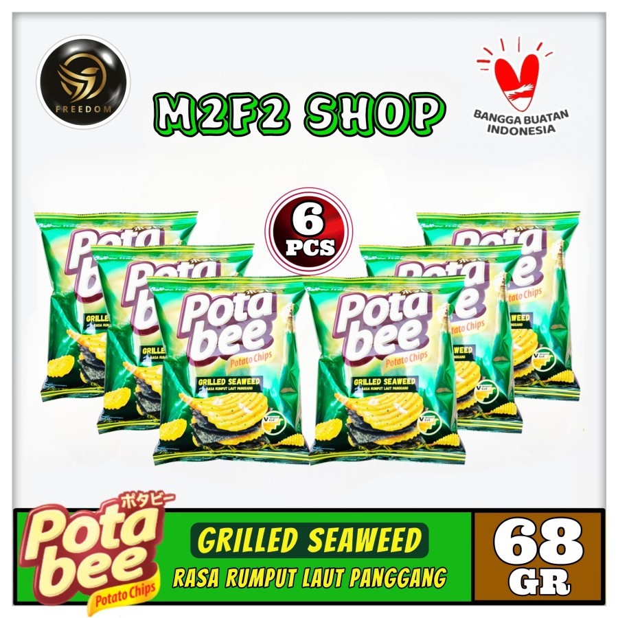 

Keripik Kentang Potabee Grilled Seaweed Rumput Laut Panggang - 68 gr (Kemasan 6 Pcs)