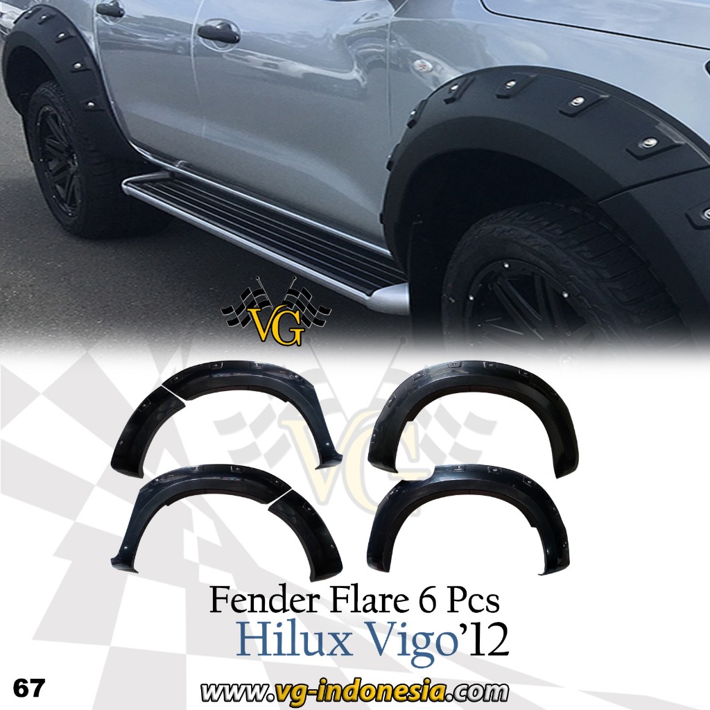 Fender Hilux Vigo Over Fender Hilux 2012 - 2015 Side Fender Hilux Vigo Double Cabin Model Skrup