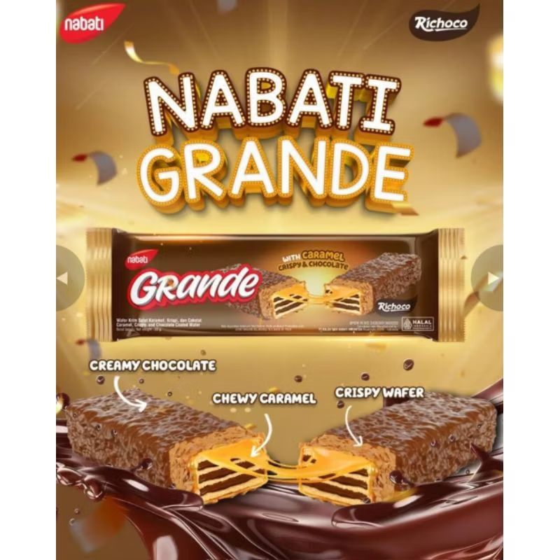 

NABATI GRANDE With Caramel And Chocolate 1 dus isi 5