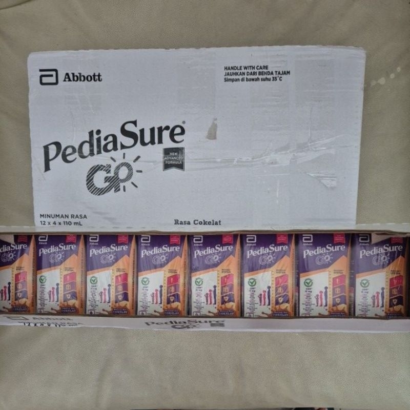 

Pediasure Go Vanila / Coklat 1 Dus 48 kotak kecil 110ml Exp Oktober 2025