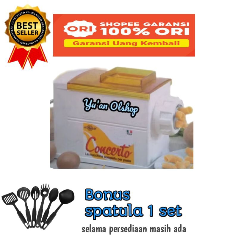 Atlas Concerto pasta maker cetakan makaroni alat pengaduk sekaligus pencetak kue