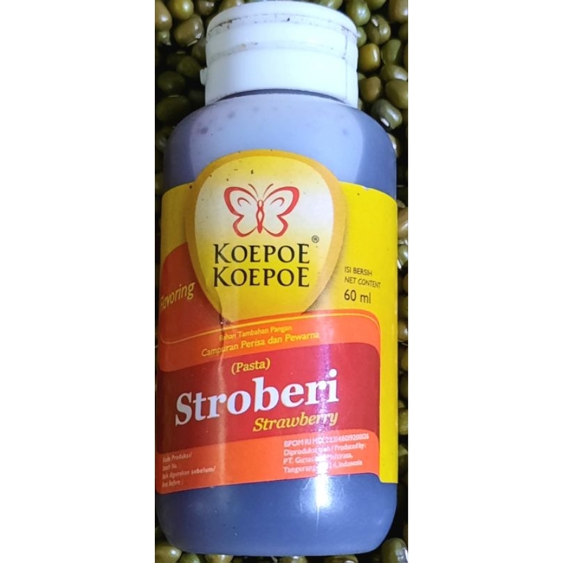 

Pasta Koepoe koepoe 60ml : Strowbery ,Es doger ,Coklat & Durian