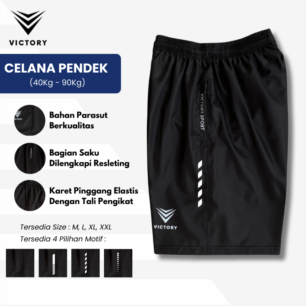 Celana Pendek Running Sport Pria Parasut Resleting Kolor Sport Running Jogging Gym Fitness