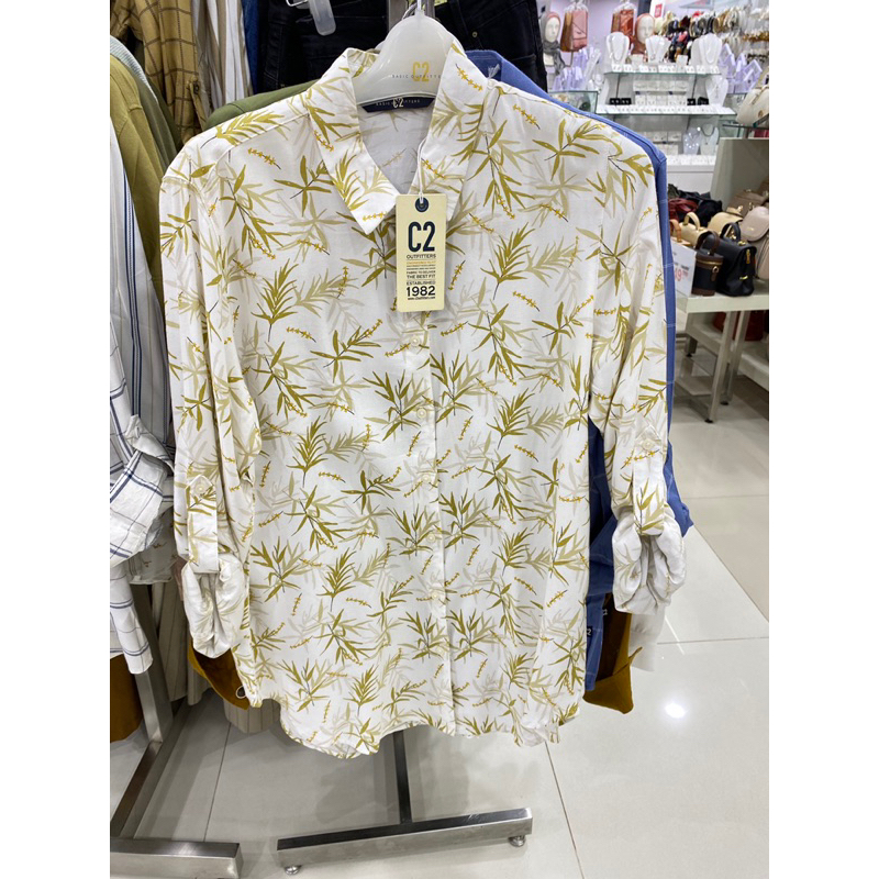kemeja c2 motif ori matahari