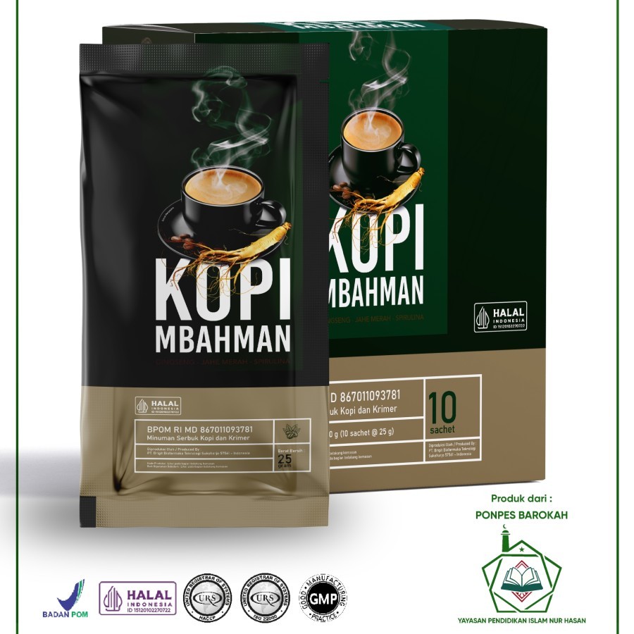 

Kopi Mbahman Minuman Kesehatan Kopi Ginseng Jahe Merah Dan Spirulina Membantu Mengatasi Capek Masuk Angin Dan Pegal Linu 250gr