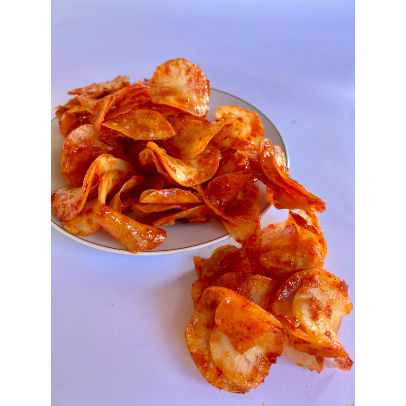 

Kripik Sanjai Balado Pedas Manis Gurih 250gr Model Bulat Original Khas Minang Payakumbuh