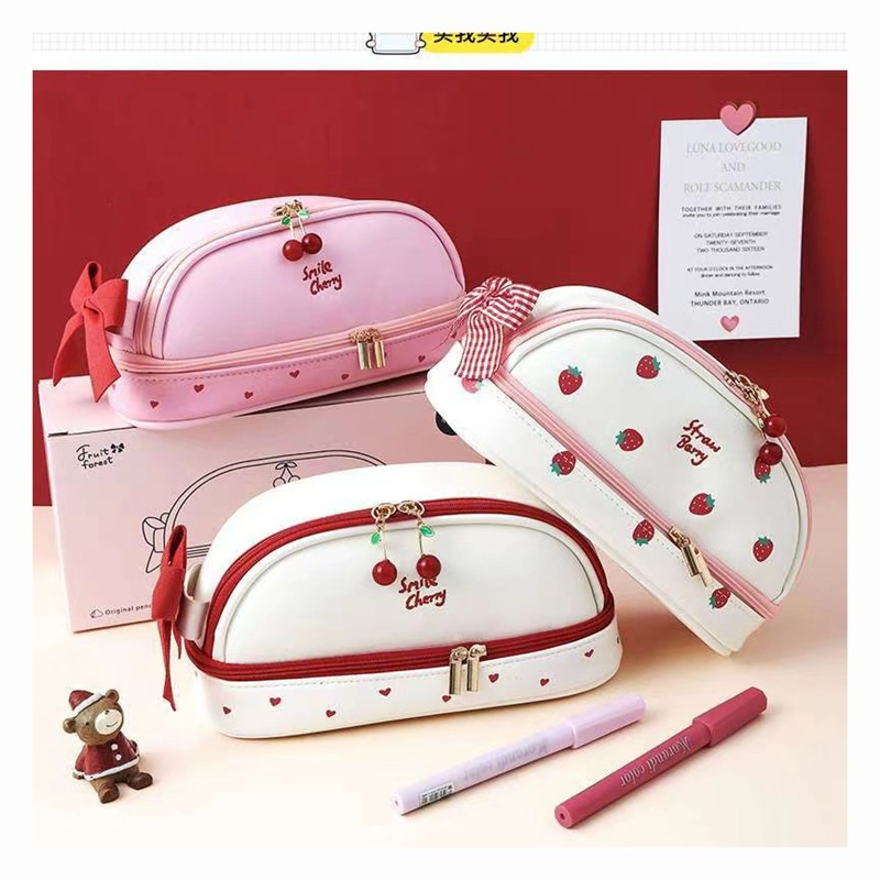 

Tempat Pensil Korea Penjualan langsung pabrik kotak pensil berbentuk hati gadis ceri kotak pensil wanita sederhana lucu siswa sekolah dasar sekolah menengah pertama sekolah menengah atas ulang tahun versi Korea