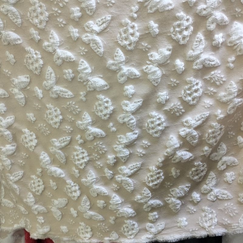 bahan kain fukuro Jacquard emboss premium/kain Jacquard emboss kebaya