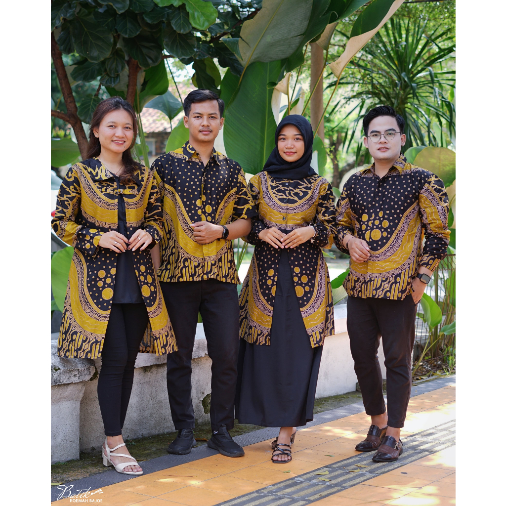 Seragam Batik Kantor Hem Kemeja Pria Tunik Gamis Wanita Couple Modern