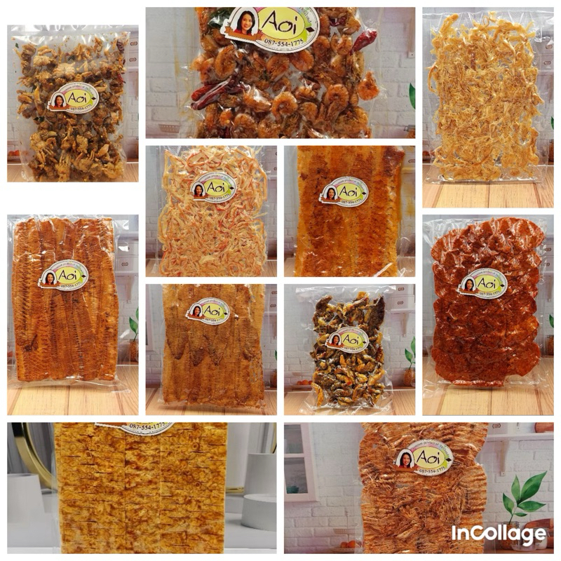 Ready Stock Sotong Kering/Juhi Bakar/ Squid Pedas/ Baby Crab Tomyam Aoi Bangkok