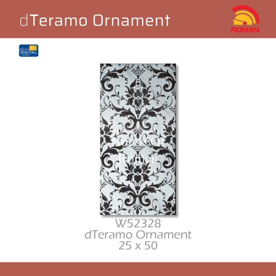 ROMAN KERAMIK dTeramo Ornament 25X50 W52328 ROMAN KERAMIK