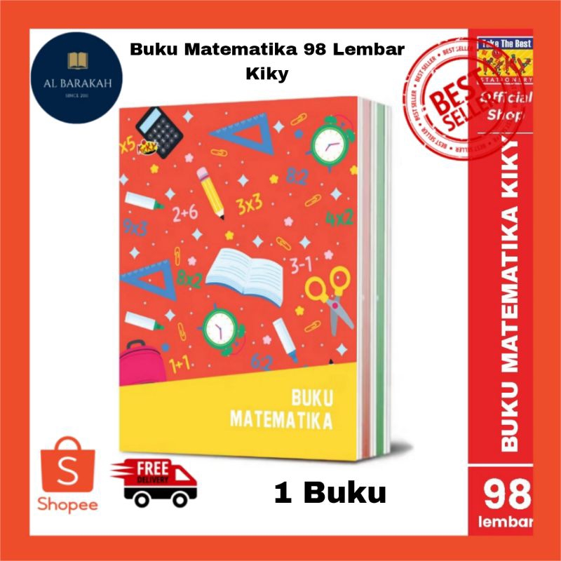 

1 Buku !!! Buku Matematika KIKY 98 Lembar - 1 Buku / Motif Random