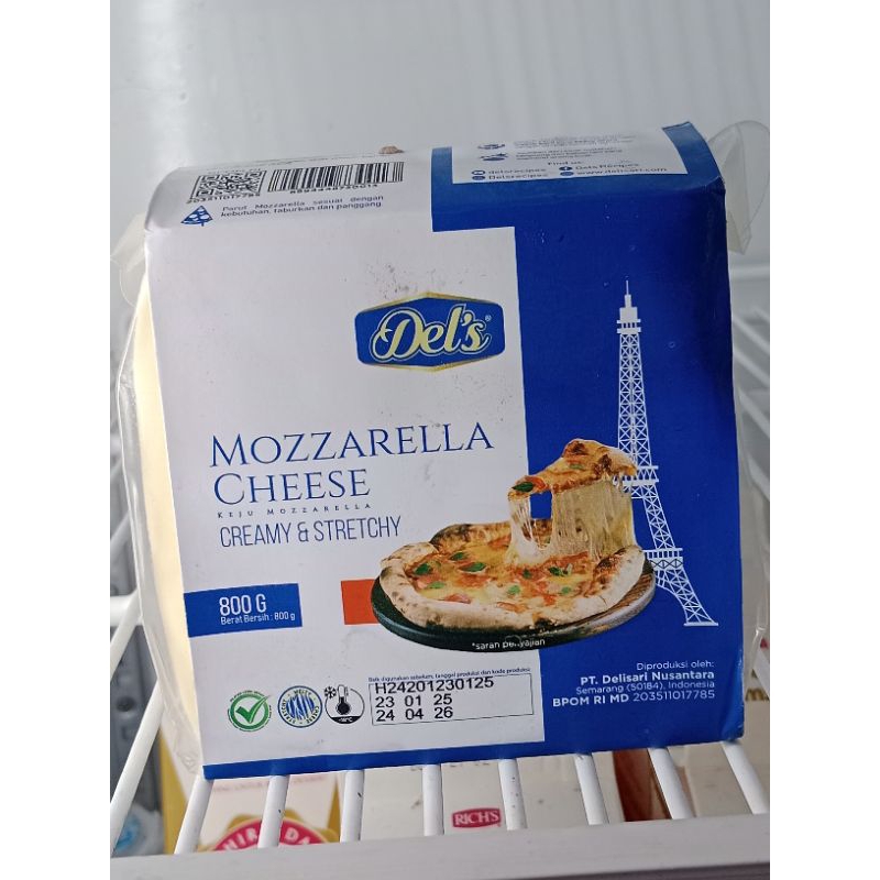 

keju Mozzarella del's 800 gr