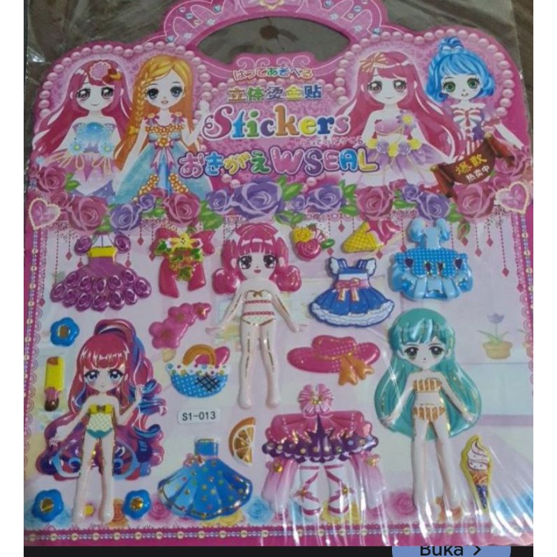 

J ( J15 ) STIKER KARAKTER TAS BLING 1 PCS / STIKER TIMBUL / MAINAN ANAK