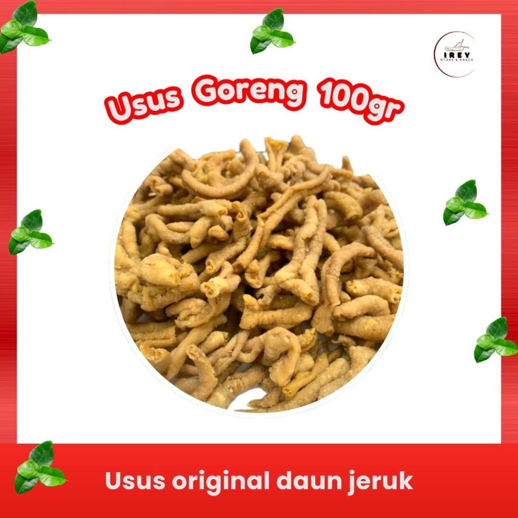 

IREY- Usus Crispy Daun Jeruk Kemasan 100gr Asin Gurih Viral