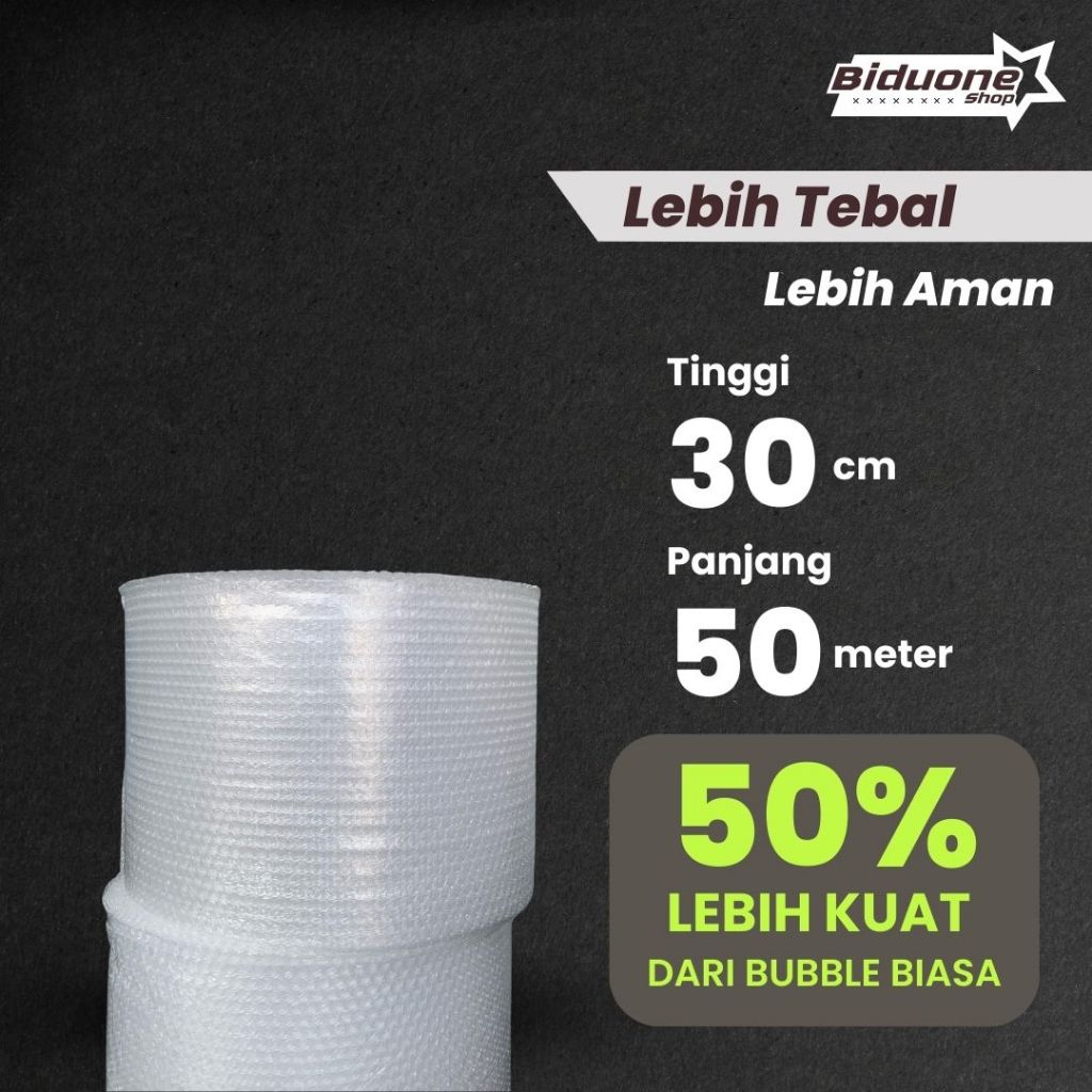 

Bubble Wrap 30cm x 50meter buble warp Kualitas Tebal