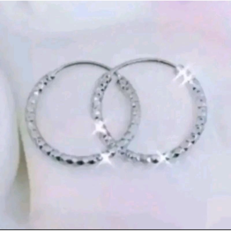 anting gipsy silver titanium ukir anti luntur dan anti karat.