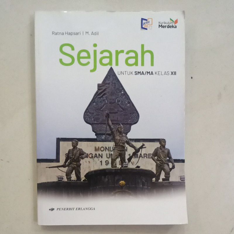 Sejarah 3 SMA kls XII Kurikulum Merdeka Erlangga