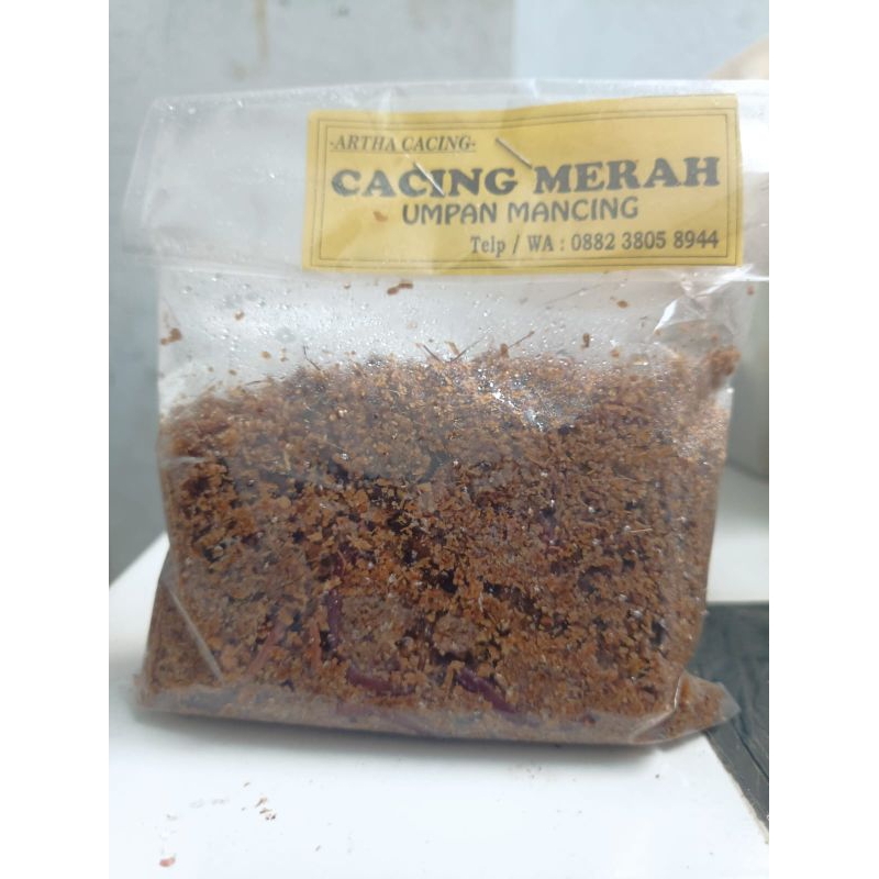 CACING MERAH pakan hidup umpan mancing dan burung
