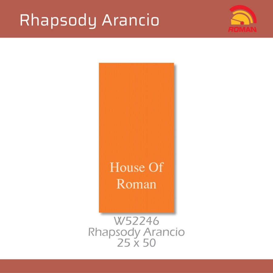 ROMAN KERAMIK Rhapsody Arancio 25x50 W52246 ROMAN KERAMIK
