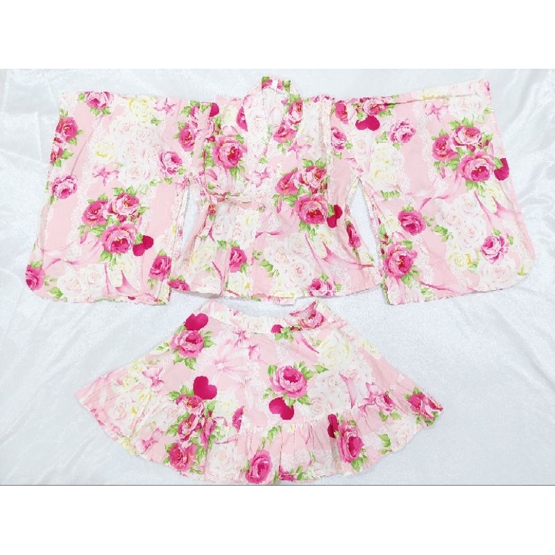set kimono anak lucu cantik anak lucu kawai kawaii lucu tralala mezzo piano bandai ban dai lolita ba