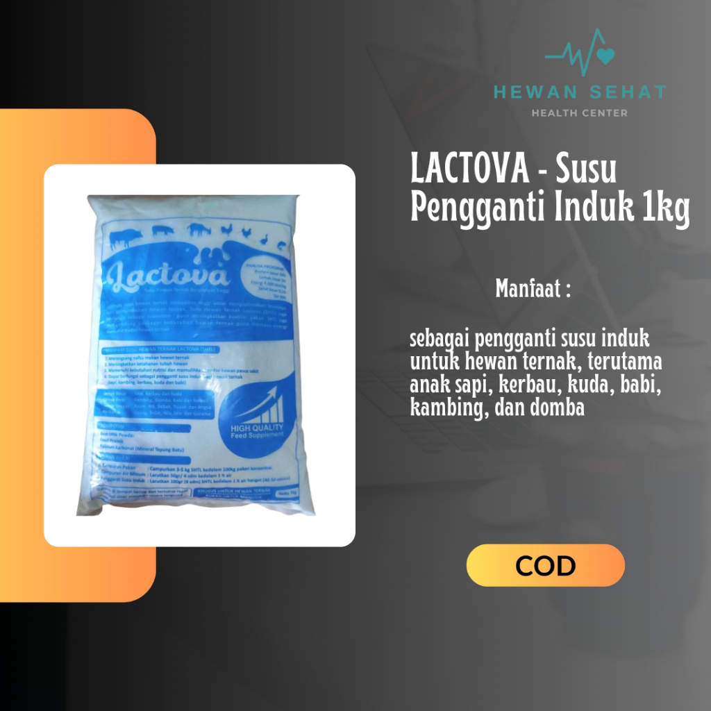 

LACTOVA - Susu Pengganti Untuk Sapi Kerbau 1 KG