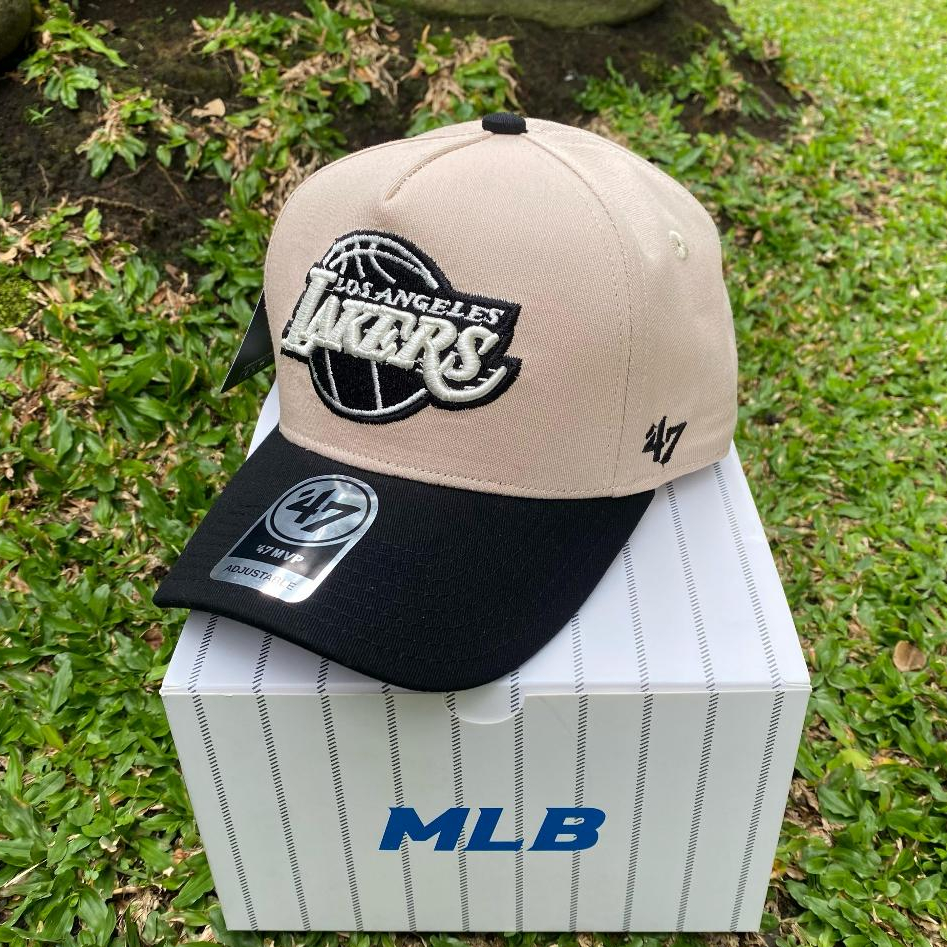 Topi Import Basseball Fashion Logo Bordir LAKERS  (47 BRAND) Pria Wanita Unisex COD - Warna Kombinas