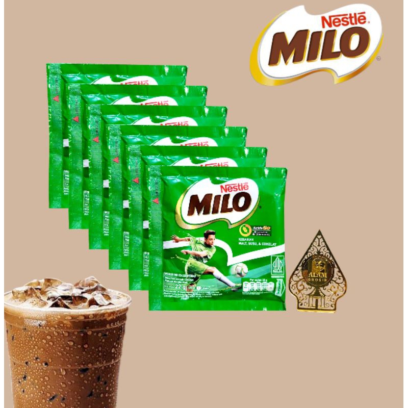 

10+1 MILO nestle Sachet susu coklat 22g renteng
