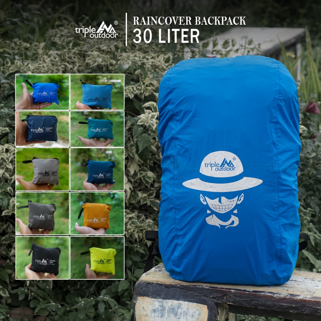 RAIN COVER / COVER BAG 30 L - PELINDUNG TAS 30 LITER RAINCOVER BACKPACK PACKABLE COVERBAG WATERPROOF