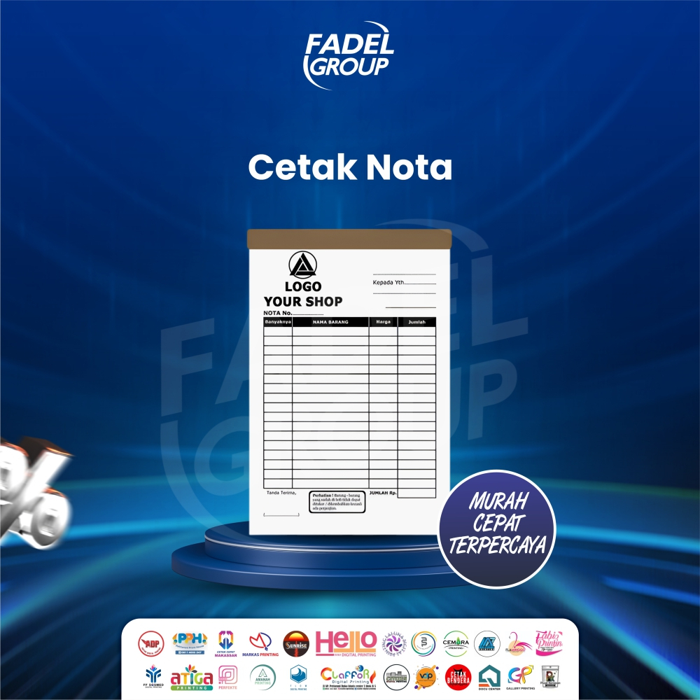 

Cetak Nota NCR 2 Ply / 3 Ply 4 ply