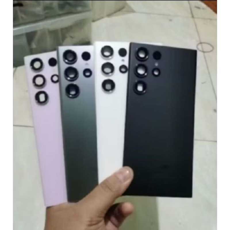 Backdoor Tutup Belakang Samsung S23 Ultra + Ring Kamera Samsung S23 Ultra Original