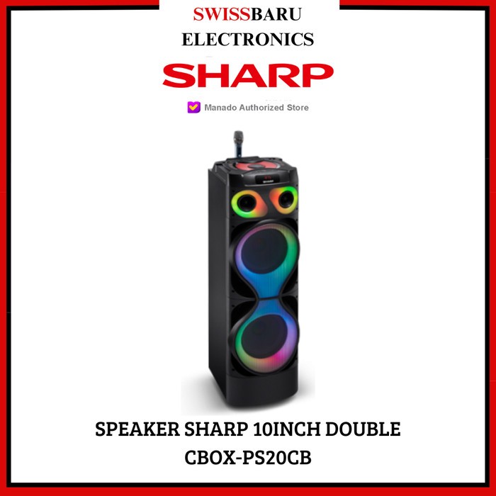 MANADO - SPEAKER SHARP 10INCH DOUBLE CBOX-PS20CB