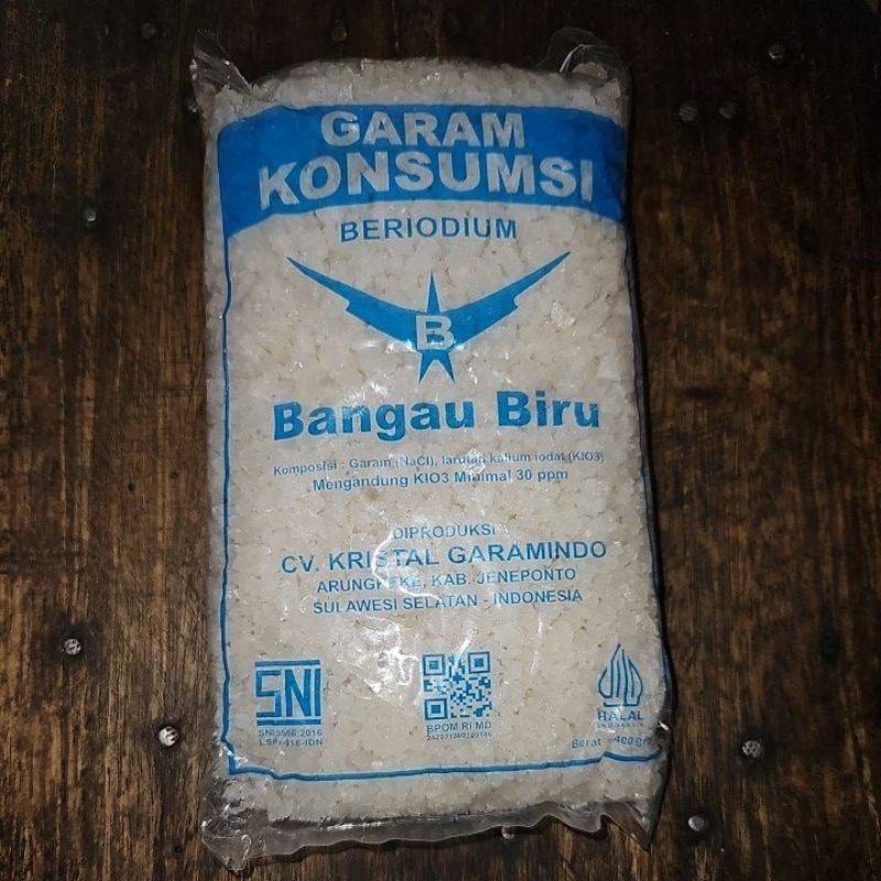 

BANGAU BIRU Garam Kasar 400gr
