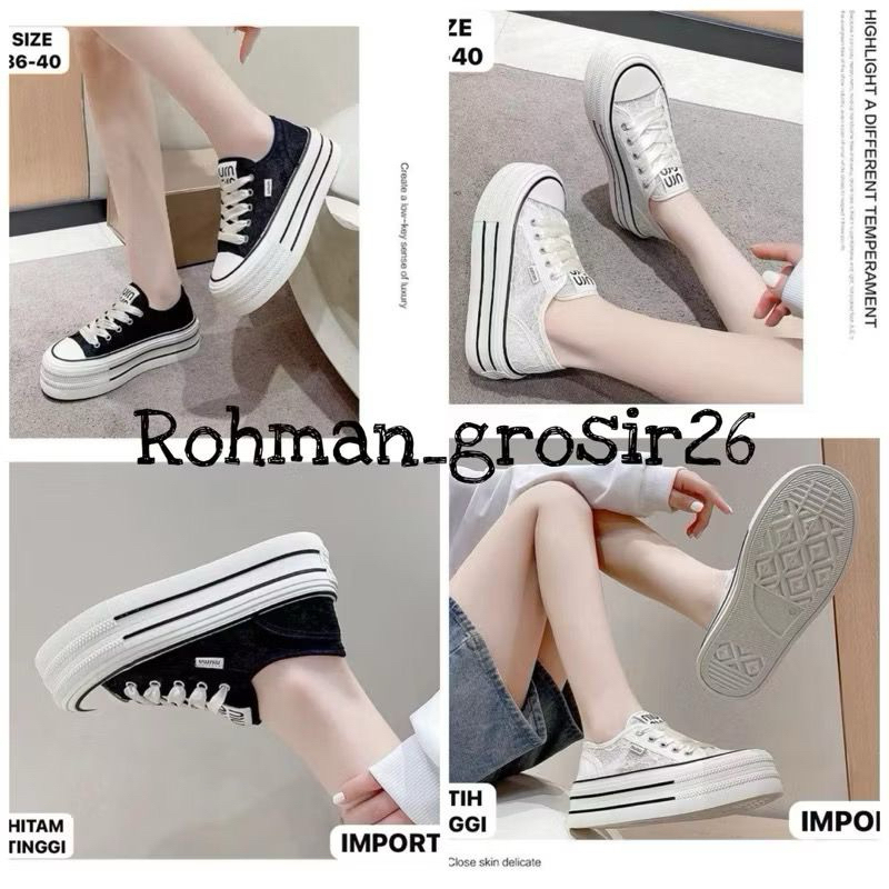 sepatu wanita tinggi sneakers