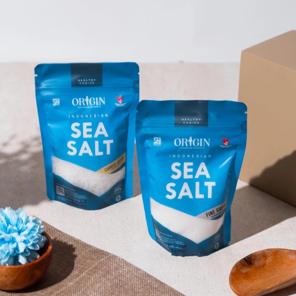 

Momachi - Garam Origin Organic Beryodium Sea Salt Kasar dan Halus