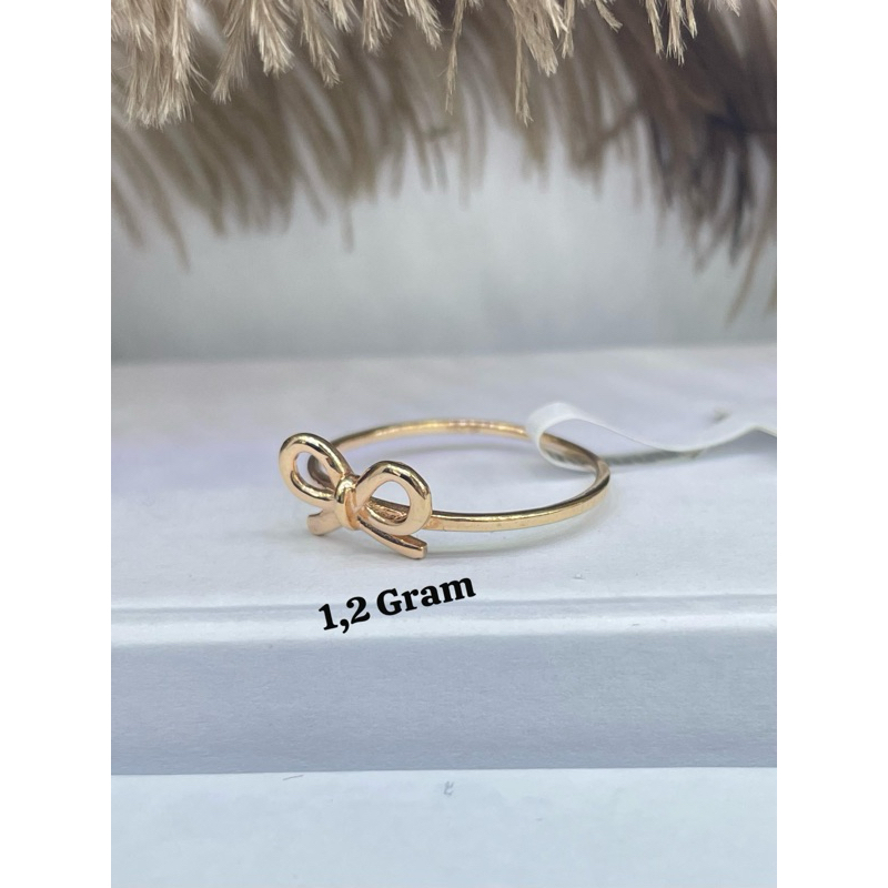 cincin pita perhiasan emas kadar 750% karat 22/17/18k