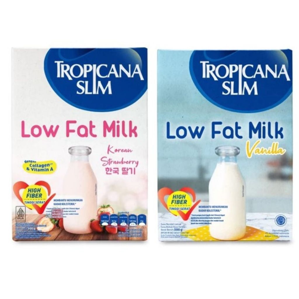 

Tropicana Slim Susu Low Fat Vanilla / Korean Strawberry 500gr - Susu Bantu Diet Turunkan Kolesterol