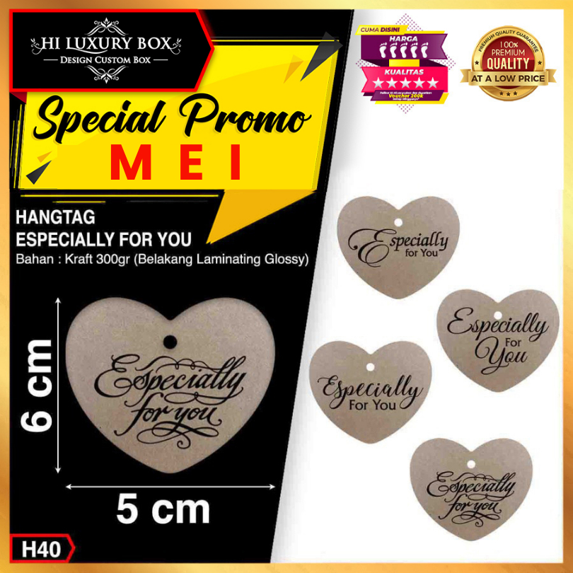 

Hangtag|Hangtag Murah|Hangtag Kraft|Hangtag Especially For You|H40