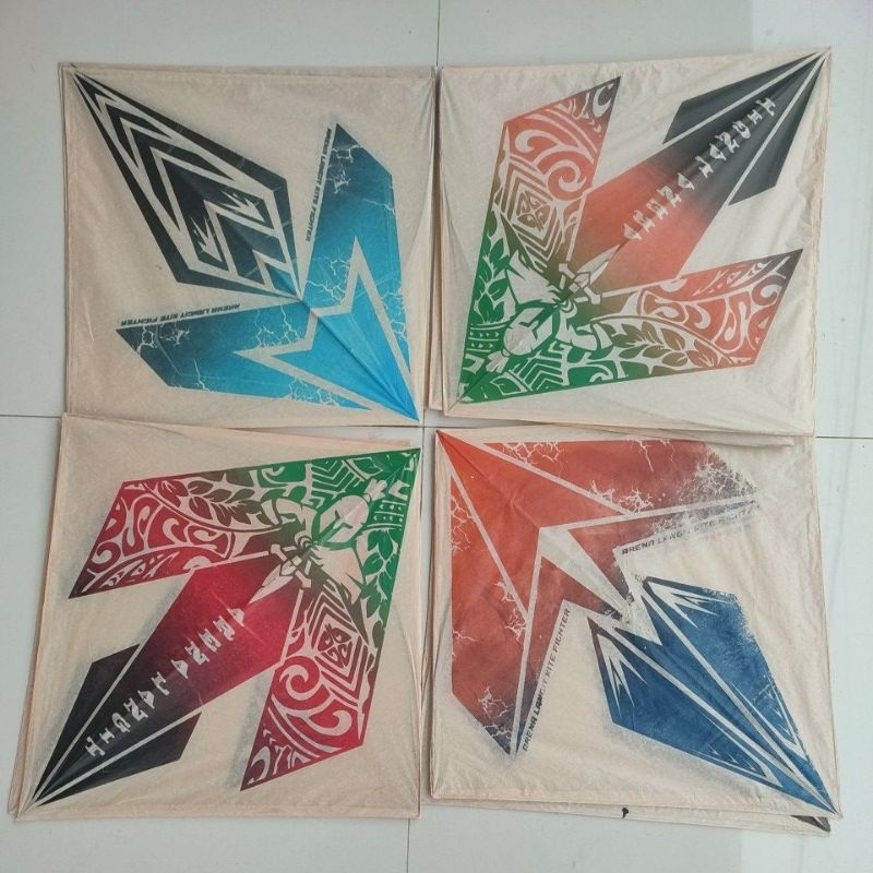 100 pcs Layangan Standard sablon kertas tisu