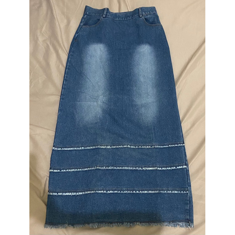 Preloved rok jeans panjang